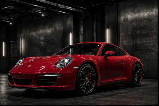 Porsche Carrera S Red Carmine