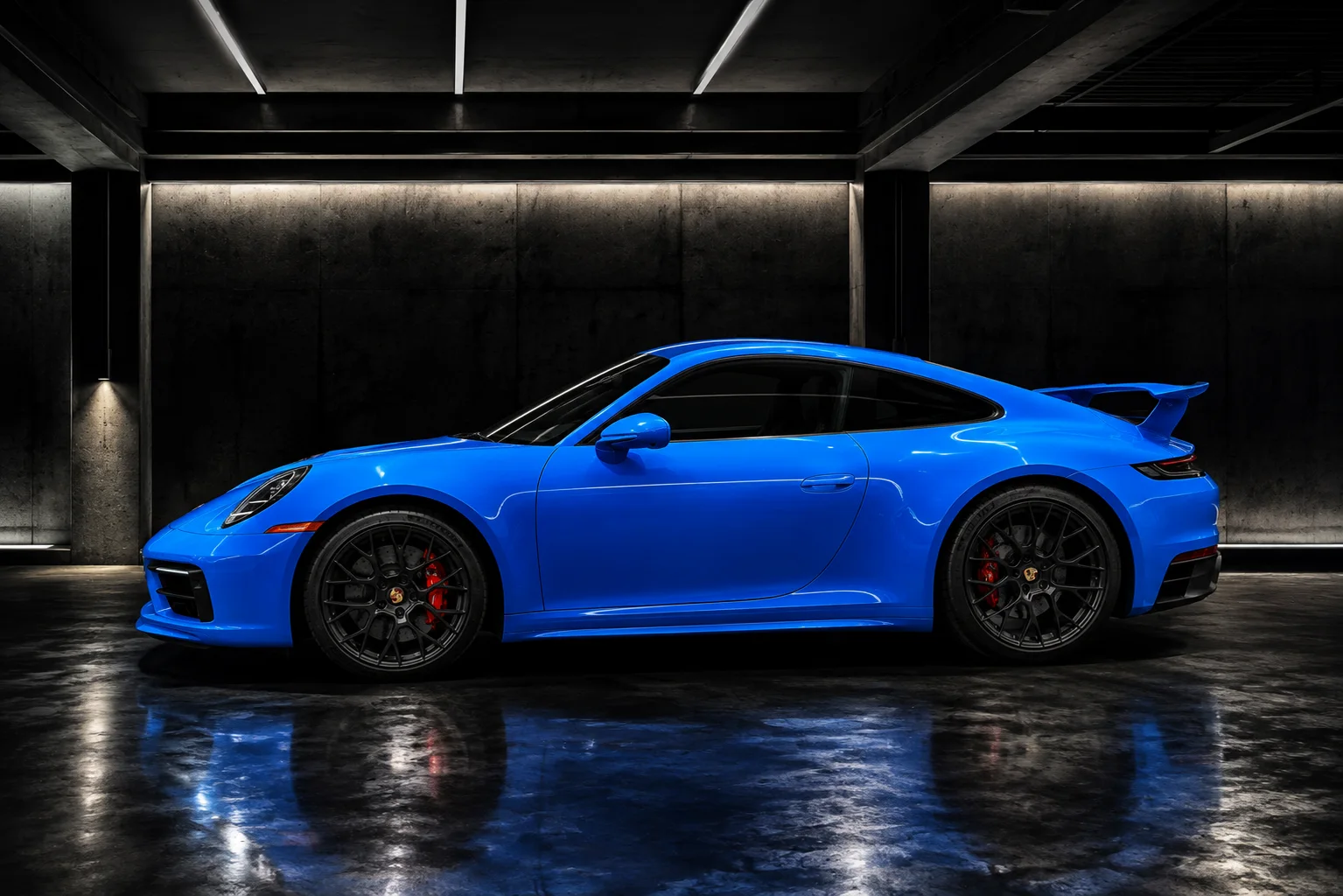 Porsche Carrera S Shark Blue with Aero Kit